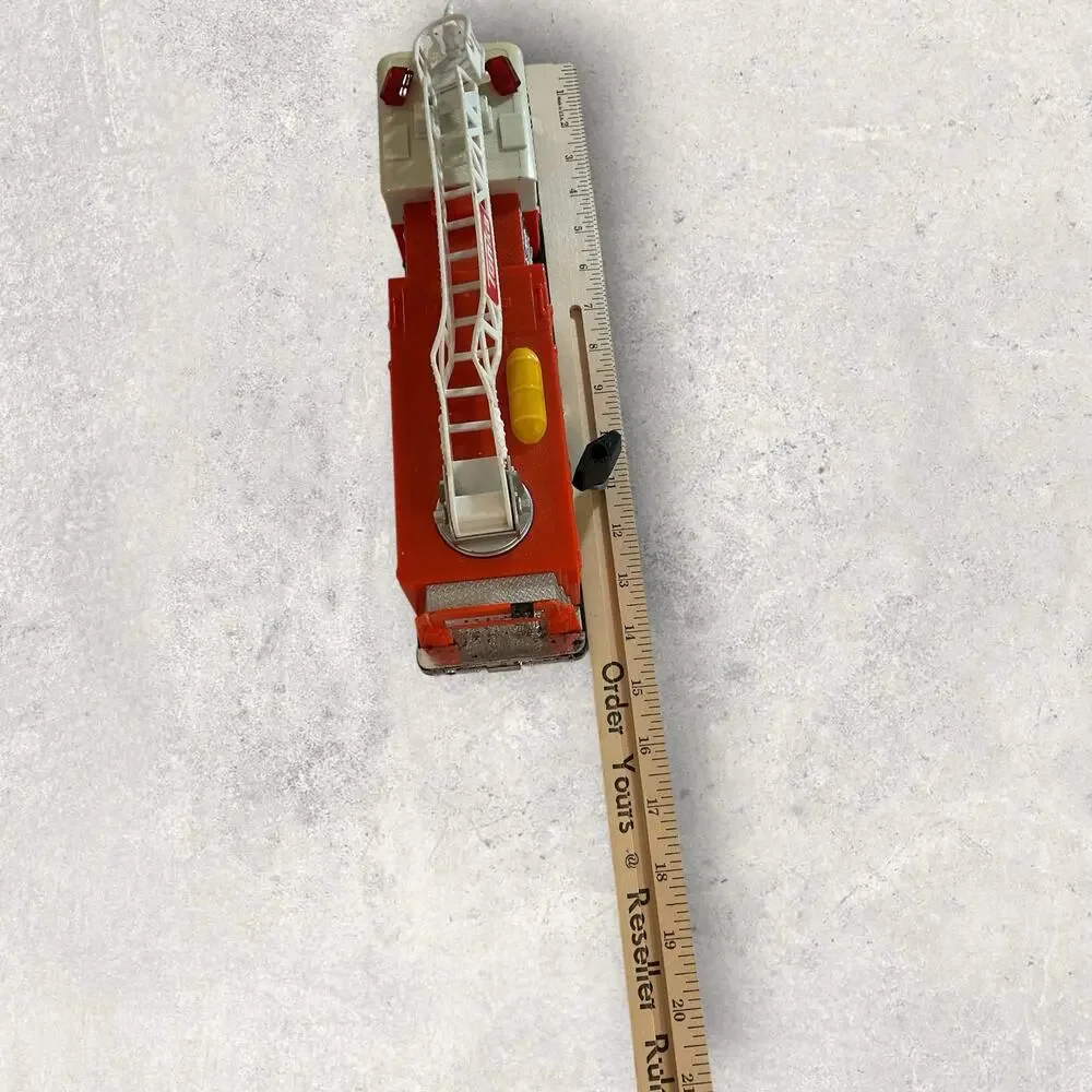 Tonka Large Plastic Ladder Fire Truck Red White Fire Engine Toy Used